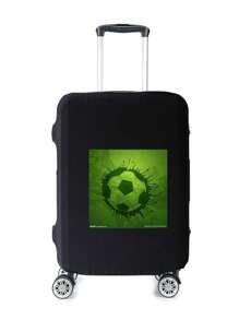 1入訂製行李套，獨特輕巧防塵彈性，印有圖片，厚實耐用，大容量，可愛時尚並個性化，送給老師的開學畢業禮物 - S - 查看 2