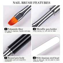 Nail Art Pens - Black - View 3