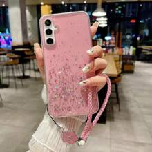 Ốp bảo vệ One TPU Lucky Clover Dây ngắn lấp lánh cho IPhone15Proamx 14Proamx 13 Proamx 12Proamx 11Promax XSMAX Samsung S23 S22 S21 OPPO A54 Vivo Y21 Redmi Note9 - Hồng - Xem 10