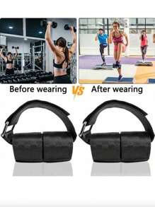 1 pieza Correa de tobillo para mancuerna, entrenador muscular de fuerza de pierna, tabla para espinilla, brazalete de tobillo de carga de mancuerna para ejercicios de tibia (sin mancuerna), accesorios de gimnasio