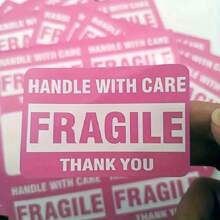 60pcs 2x3 Inch Pink Fragile Warning Stickers, For Shipping And Moving "Handle With Care Fragile Thank You", Don Not Drop, Fragile Labels Warning Stickers Back To School - Multicolor - View 3