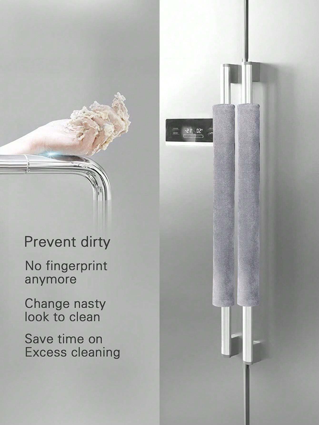 2pcs Double Door Refrigerator Ovens, Oven Microwave Gloves, Non Slip