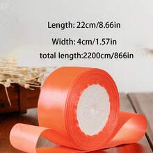 1入組4cm緞帶玫瑰花製作材料，適用於禮盒包裝裝飾和製作緞帶 - 乳白 - 查看 2