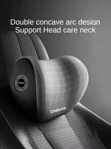 1 chiếc Gối kê cổ ô tô đa năng, mọi mùa, Gối kê cổ thoáng khí, Hỗ trợ thắt lưng, Bảo vệ cổ, Tựa đầu, Gối kê cổ cho nội thất ô tô, Hỗ trợ thắt lưng cho ghế ô tô - Màu xám đen - Xem 5