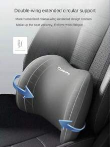 1 chiếc Gối kê cổ ô tô đa năng, mọi mùa, Gối kê cổ thoáng khí, Hỗ trợ thắt lưng, Bảo vệ cổ, Tựa đầu, Gối kê cổ cho nội thất ô tô, Hỗ trợ thắt lưng cho ghế ô tô - Màu xám đen - Xem 7