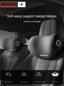 1 chiếc Gối kê cổ ô tô đa năng, mọi mùa, Gối kê cổ thoáng khí, Hỗ trợ thắt lưng, Bảo vệ cổ, Tựa đầu, Gối kê cổ cho nội thất ô tô, Hỗ trợ thắt lưng cho ghế ô tô - Màu xám đen - Xem 10