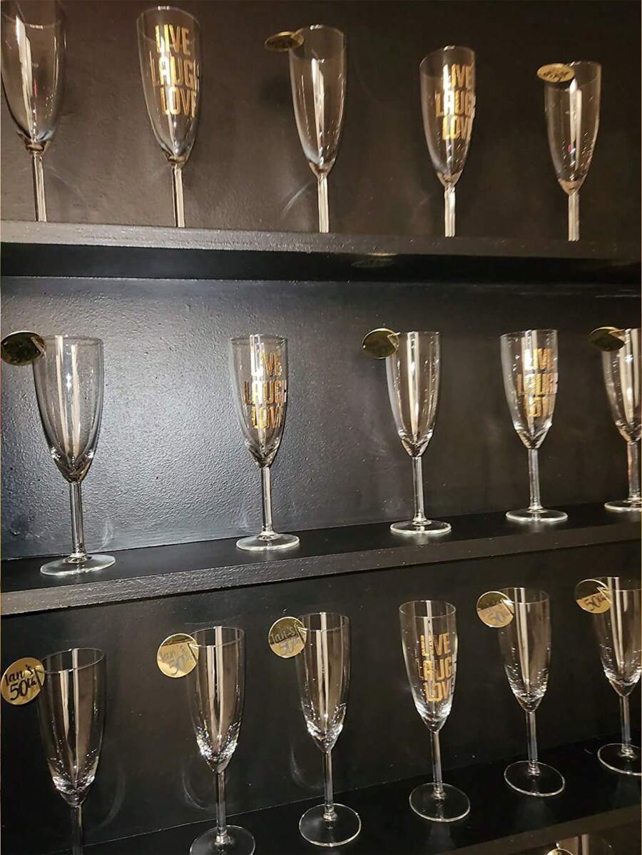 30pcs Acrylic Round Beverage Tags For DIY Wedding Birthday Party Drink