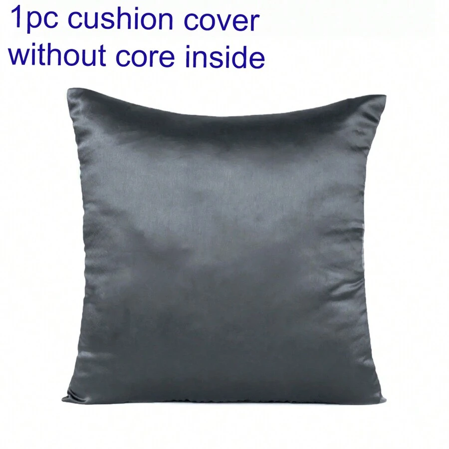 Soft Satin Zipper Pillow Shell 1 Piece,30*50cm,45*45cm,50*50cm