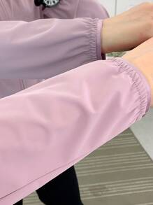 Vêtements d'été femmes sous protection UV, élastiques, respirants, refroidisseurs, à capuche, de couleur unie, en lilas