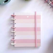 Caderno de discos inteligente Basic - Cores - Rosa listrado - Visão 4