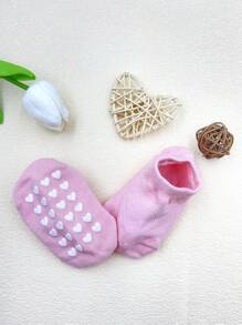 5pairspack Girls Heart Anti-Slip Floor Socks, Boys Comfortable Breathable Socks, Newborn Baby Cute Boat Socks, Suitable For All Seasons