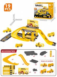 19PCS Jongens Auto Garage Speelgoed Met Politie/Brandweer/Techniek/Dinosaurus Thema Speelset, Kinderen Parkeerplaats Race Auto Ramp Track Speelgoed, Geschikt Voor 3+ Jaar Oude Jongens Verjaardag, Vakantie Cadeau, Speelgoed Auto's, De Race Auto Baby Speelgoed, Auto Speelgoed Baby