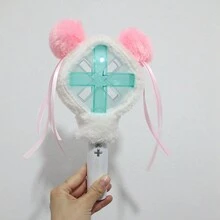 Set de luz de palo TXT de soporte para conciertos, accesorios de palo de soporte decorativo para gorra de palo, cubierta de luz de soporte de Kpop TXT para luz de soporte con cubierta decorativa protectora de peluche, suministros de decoración de fiesta, regalos de fiesta - Multicolor - Ver 17