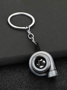 1 pieza Llavero creativo de turbocompresor para modificación de automóviles, llavero de metal de turbocompresor, colgante publicitario, regalo al por mayor para fanáticos de los automóviles, accesorios de automóviles, gótico lindo Y2k