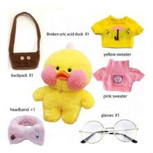 Patito De Peluche Juguete Con Complementos De Vestir 30cm - Rosa - Ver 4