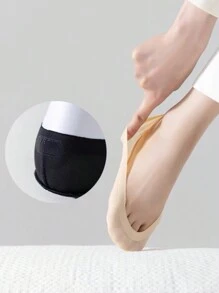 2 Stücke Aufgerüstete 4D Massage Einlegesohlen Socken, Fußgewölbestütze, schweißabsorbierend, elastische Massage stoßabsorbierende Einlegesohlen für Sportschuhe & Freizeitschuhe - Beige - Übersicht 3