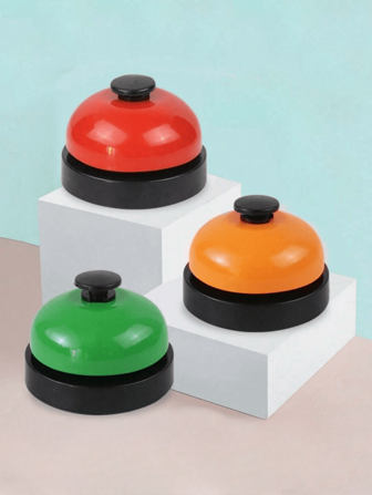 1 pièce Cloche d'appel manuelle, buzzer de jeu, cloche de table, outil d'entraînement pour animal de compagnie, jeux de fête pour adultes convenant pour Halloween/Noël/Action de Grâce