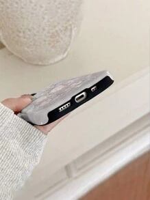 Glitter Bling Sparkle Shiny Cute Plating Edge Butterfly Soft TPU Bumper Shockproof 2-Layer Anti-Scratch Slim Phone Case Cover Compatible With IPhone 15 14 13 12 11 Pro Max Plus - Silver - View 4