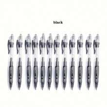 10pcs New Retractable Gel Ink Rollerball Pens, Click Ball Pens, Tri-Color Anti-Slip Bullet Tip Refill Neutral Water Pens, Bold Point For School, Office And Home Use - Multicolor - View 3