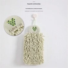 1pc Quick Dry Hand Wipe Towel, Hanging Absorbent Hand Cloth, Bathroom Kitchen Living Room Bath Towel - Multicolor - View 5