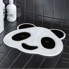 1pc Panda Silicone Massage Mat, Bathroom Non-Slip Mat, Bath Rubbing Back Rubbing Bath Artifact, Washing Feet To Remove Dead Skin, Shower Room Floor Mat Home Bathroom Decor Fall Decor Back To School