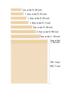 1卷10米长小尺寸翻新自粘封边胶带用于家具橱柜墙面装饰接缝修复门框木纹封边壁橱美容修边压边贴纸用于桌子台面修复封边条，贴纸，墙贴花，乙烯基贴花用于家庭装饰，春季装饰物品刷新你的家，拉玛装饰贴纸 - 加厚琥珀山毛櫸 - 查看 4