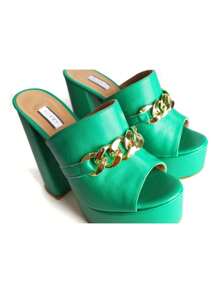 Women Pumps - 軍綠色 - 查看 5