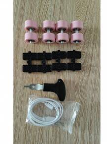 女童4輪滾輪溜冰鞋，可充電LED燈，防水PU面料，可調光照明模式，平衡好且設計時尚，兼具溜冰鞋及日常鞋的2合1功能 - 粉色 - 查看 10
