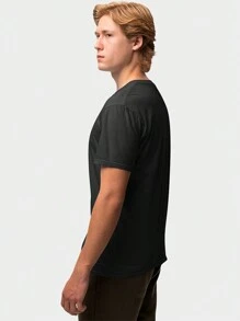 Men T-Shirts - 黑色 - 查看 3