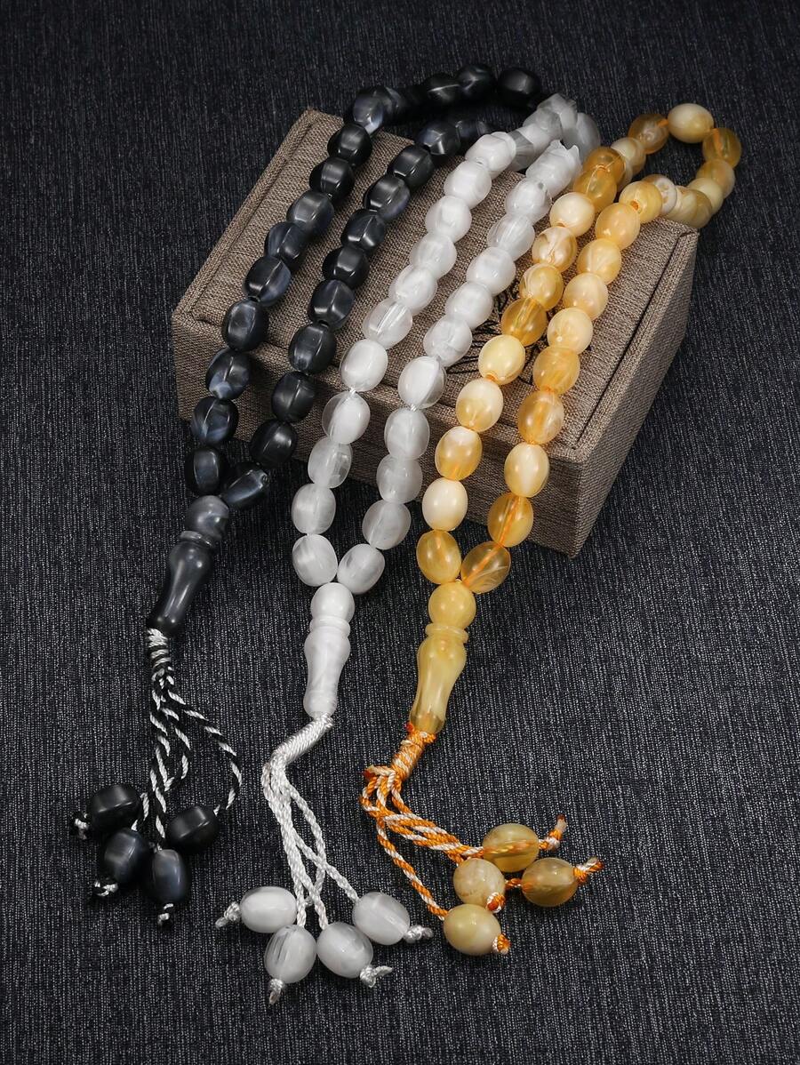 1pc Creative Handmade Woven Rope Geometric Hexahedron Prayer Bead