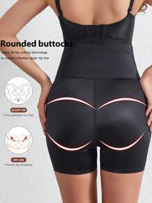 Women High-Waist Mesh Splicing Sculpting Panties With Tummy Control, Butt Lifting, Waist Cinching And Anti-Glare Properties (Suitable For Postpartum Recovery And Preventing Slipping)