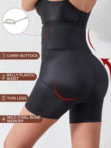 Women High-Waist Mesh Splicing Sculpting Panties With Tummy Control, Butt Lifting, Waist Cinching And Anti-Glare Properties (Suitable For Postpartum Recovery And Preventing Slipping)