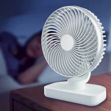 Quạt bàn lắc tự động 1 cái, Quạt mini để bàn văn phòng, Quạt bàn ký túc xá sinh viên, Gió mạnh 4 cấp, Thích hợp sử dụng tại nhà, Quà tặng, Ký túc xá, Văn phòng - Hoa hồng vàng - Xem 9