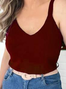Women Tops - Burgundy - View 2