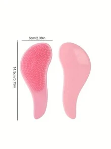 1pc Magic Handle Comb Anti Static Massage Hair Brush Detangle Shower Massage Hairbrush Comb Salon Hair Styling Tool Shower Massage Hairbrush Combs, Back To School, Travel Holiday Essentials, Hair Accessories For Women, Brush, Hair Brushes, Edge Brush, Brush Hair, Hair Comb, Comb Hair, Detangling Brush, Ball Brush, Mini Hair Brush, Hair Brush Set, Wooden Comb, Hair Brush,Hair Brush, Brush, Comb, Slick Back Brush, Hairbrush, Edge Brush, Brush Hair, Hair Comb, Hair Brush Set, Comb Hair, Mini Hair Brush, Detangling Brush, Hair Brushes,Hair, Accessories, Hair Products, Hair Tools, Hair Stuff, Hair Care, Curly Hair Brush, Barber, Barber Accessories, Hairdressing Equipment,Travel Essentials,Travel Essential,Hairstyle,Hairdressing - Multicolor - View 4