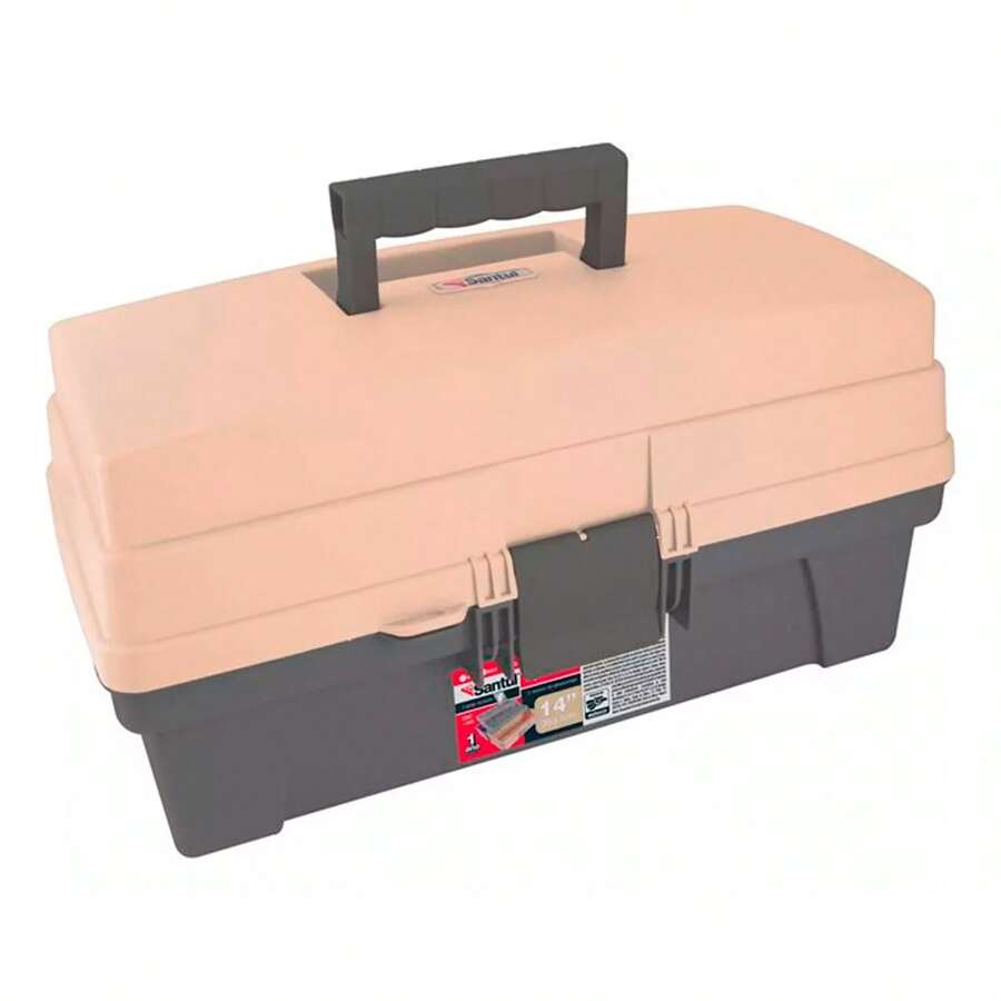 Caja Vanity Para Pesca De Plastico 14 Pul Beige/cafe Santul - Beis - Ver 1