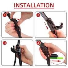 1pc Car Windshield Wiper Blade U-Shaped Universal Soft Rubber Frameless And Unsupported Car Wiper 14 "16" 18 "19" 20 "21" 22 "24" 26 "Car Accessories