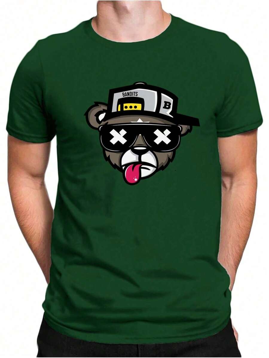 Men T-Shirts - 綠色 - 查看 1