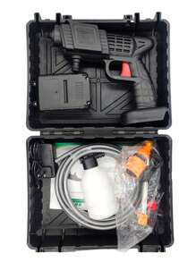 BATTERY PORTABLE PRESSURE WASHER CORDLESS GUN - Black - View 3