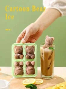 1入熊狀矽膠製冰塊模具，熊狀製冰格和球形矽膠製冰格，可用於冰淇淋、冰霜、冰球，冷凍物品的儲存 - 方便製作有趣的雞尾酒和飲料，適用於冰塊、聚會、旅行、婚禮、生日、畢業、單身派對、廚房、家居用品、收納、裝飾、室外等。 - 彩色 - 查看 2