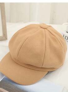 Women Beret Hats - Beige - View 2