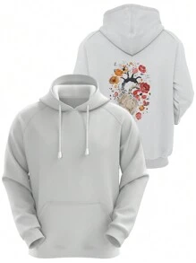 Men Hoodies - 白色 - 查看 1