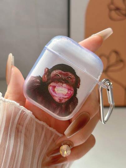 Apple Cartoon Funny Animal Portable Earphone Case For Daily Use