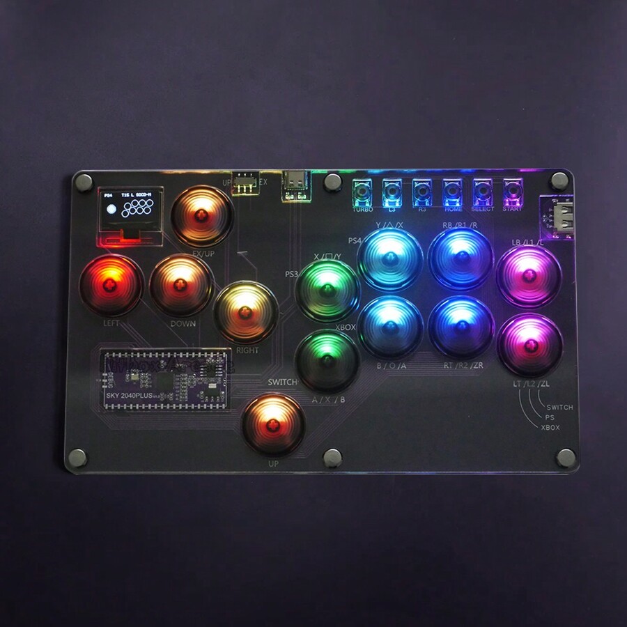 FunFortress Slimbox Mini Hitbox Console Arcade Leverless Controller Hot ...