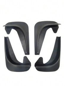 4pcs Black Universal Soft Rubber Mud Flaps For Cars, SUVs, Tire Splash Guards, Fender, Mud Flaps - Black - View 3