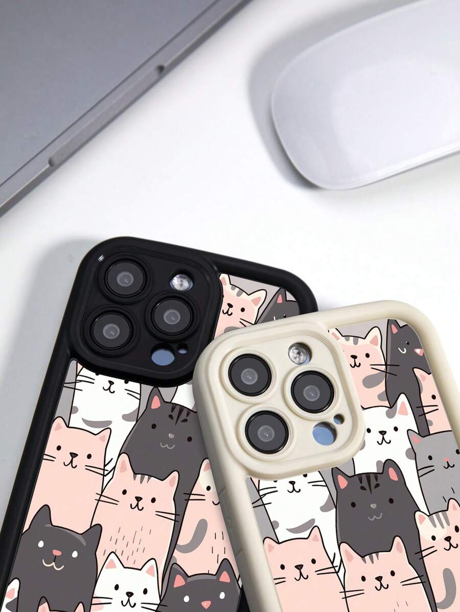 1pc White Ultra-Thin Phone Case Compatible With IPhone 15 Pro Max / 15 Plus - White - View 1