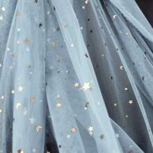 2/4/8 yard Ngôi Sao Mặt Trăng Lấp Lánh Vải Tuyn Cuộn Sequin Vải Tuyn Bu Lông Ruy Băng Vải Tuyn Cho Chụp Ảnh Nền Đầm Vải đồ thủ công DIY Trang Trí Tiệc Cưới Bó Hoa - Vàng - Xem 9