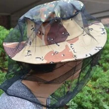 1PC Mesh Mosquito Head Net, Gnat Face Netting For No See Ums Insects Bugs Gnats Biting Midges From Any Outdoor Activities, Works Over Most Hats Comes - 1pc - View 3