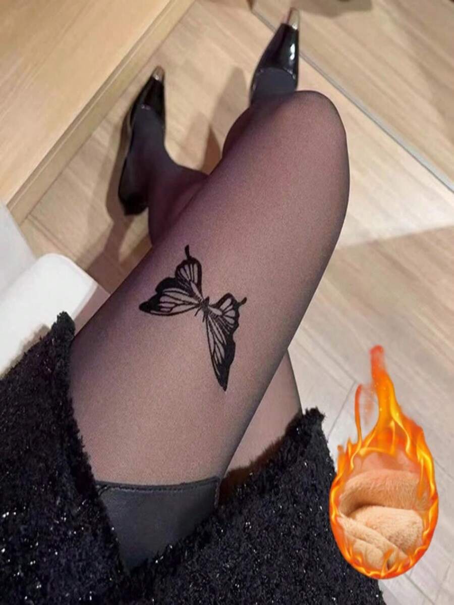 Women Tights - 蝴蝶 - 查看 1