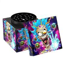 60mm Cartoon Pattern 4 Layer Square Metal Grinder Boys Valentine Heart Shape Women Valentine